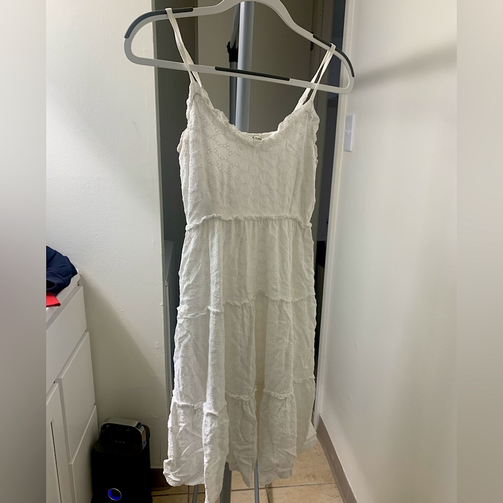 Sim & Sam | White Lacey Summer Dress | Size: M